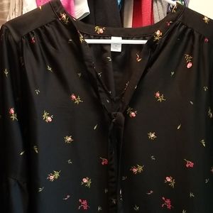 Cute floral and black dress